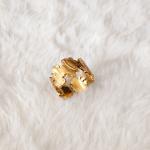 Golden Bloom Adjustable Ring