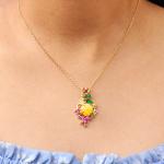 Royal Gardenstone Pendant Necklace