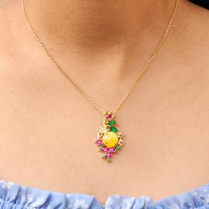 Royal Gardenstone Pendant Necklace