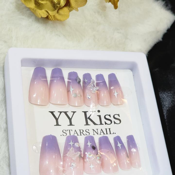 Celestial Amethyst Dream – Luxe Press-On Nails by Luxe Aabhushan