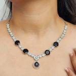 Noir Étoile American Diamond Necklace Set