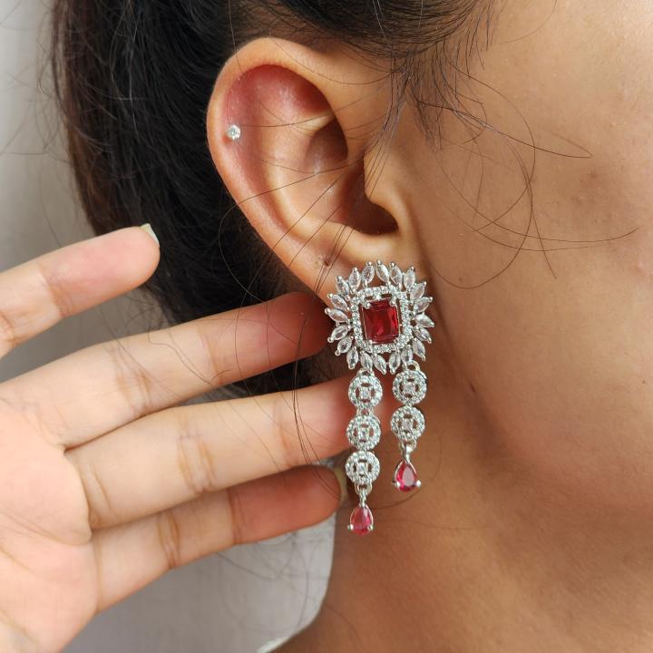 Ruhani Raat Burgundy Bridal Necklace Set