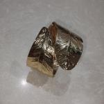 Prakriti Leaf-Muse Gold Cuff Bracelet