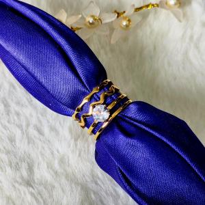 Royal Wave Gold-Plated Ring