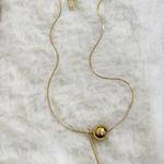 Luxe Aabhushan “Astra” Minimal Gold Pendant Necklace