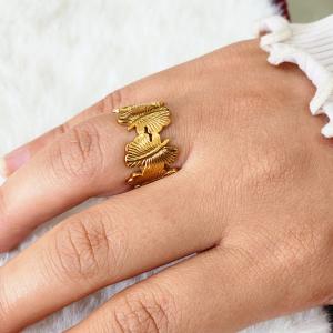 Golden Bloom Adjustable Ring