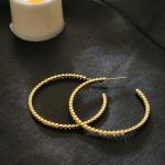 Color Pop Diamond Gold Hoops/Bali