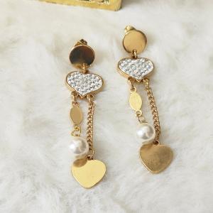 Ameera Dual Heart Drop Earrings