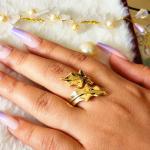 Aira Leaf Wrap Ring