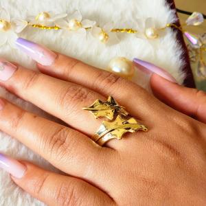 Aira Leaf Wrap Ring
