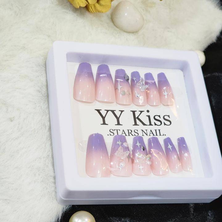 Celestial Amethyst Dream – Luxe Press-On Nails by Luxe Aabhushan