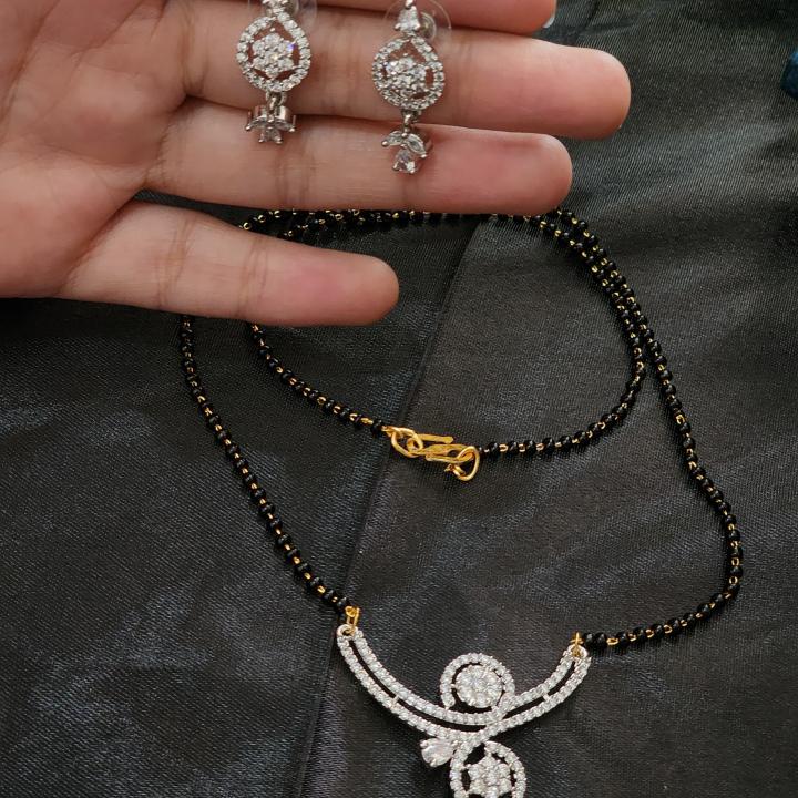 Ira Moissanite Mangalsutra Set