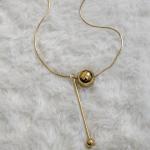 Luxe Aabhushan “Astra” Minimal Gold Pendant Necklace