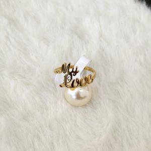 Personalized My Love Gold Ring