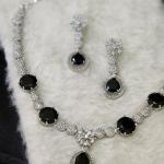 Noir Étoile American Diamond Necklace Set
