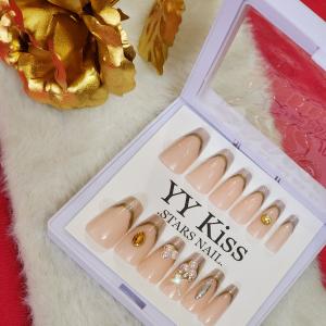 “Golden Grace” Luxe Press-On Nail Set