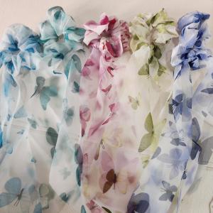 Butterfly Dream Chiffon Scrunchie Set (Pack Of 5)