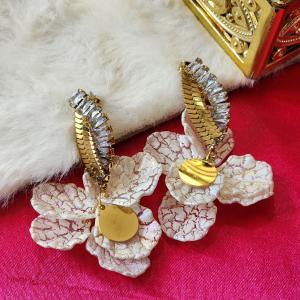 Crystal Bloom Statement Earrings