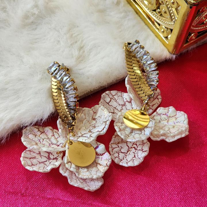 Crystal Bloom Statement Earrings