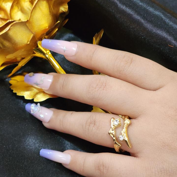 Sparkling Diamond Gold Ring